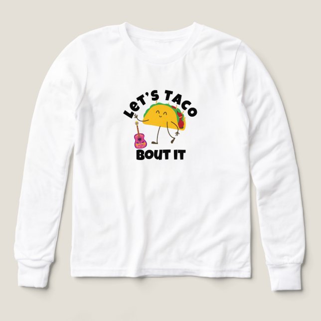 "Taco Guitar T - Shirt - Funny Mexican Food T-Shir (Design Vorderseite)