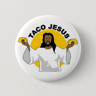 Taco-Jesus-Button Button