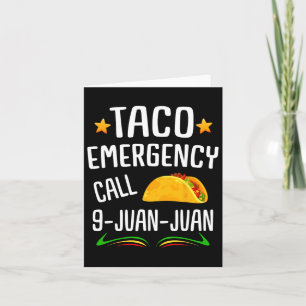Taco Joke Mexican Fiesta Cinco de Mayo Mens und Wo Karte
