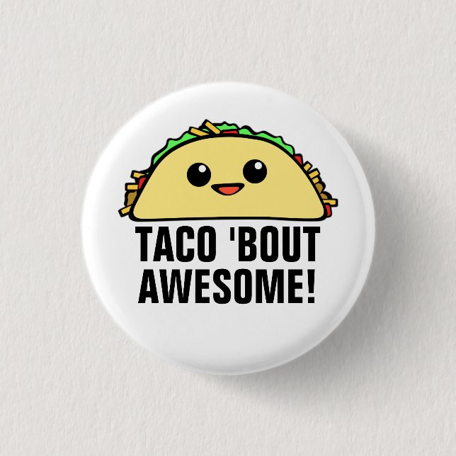 Taco-'Kampf fantastisches II Button (Vorderseite)