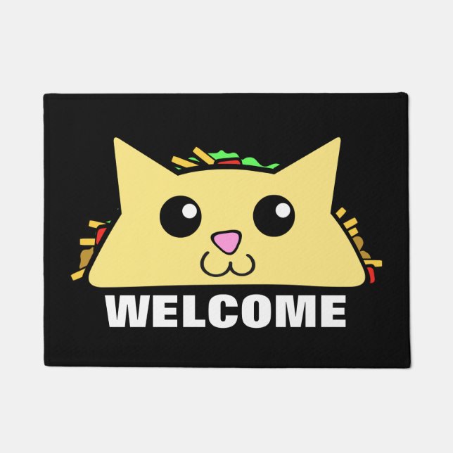 Taco-Katze Fußmatte (Vorderseite)