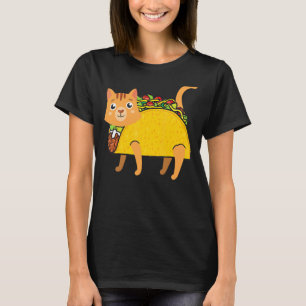 Taco Katze mexikanische Lebensmittel Männer Frauen T-Shirt