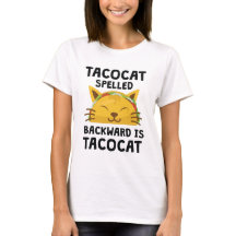 Taco Katze rückwärts geschrieben ist Taco Cat Funn