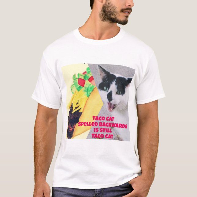 Taco Katze rückwärts geschrieben ist Taco Katze T-Shirt (Vorderseite)