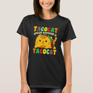 Taco Katze rückwärts geschrieben ist Tacocat mexik T-Shirt