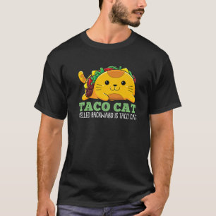 Taco Katze rückwärts geschrieben Taco Katze Spaß M T-Shirt