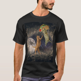 Taco Katzen mit dem Mond und Universum Männer T - T-Shirt
