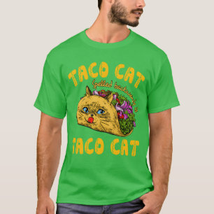 Taco Katzenjacke Rückwärts isaco Katze lustig T-Shirt
