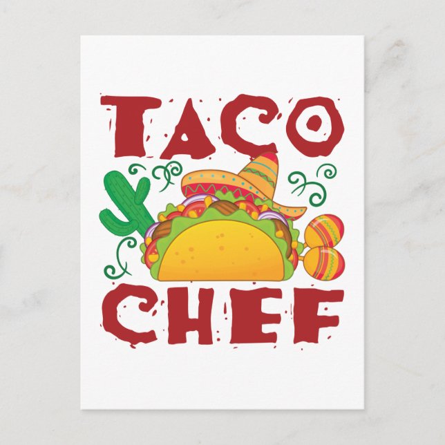 Taco Koch Taco Truck Postkarte (Vorderseite)