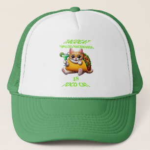 Taco-Leckereien mit Feline Friend Truckerkappe