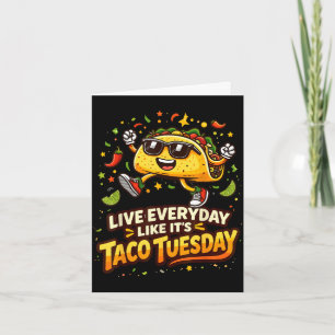 Taco-Liebhaber-Design Cinco de Mayo Taco für Männe Karte
