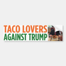 Taco-Liebhaber gegen Trumpf-Autoaufkleber Autoaufkleber