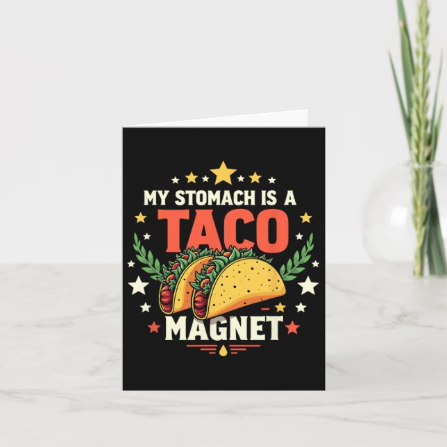 Taco Magnet Cinco De Mayo Karte (Vorderseite)