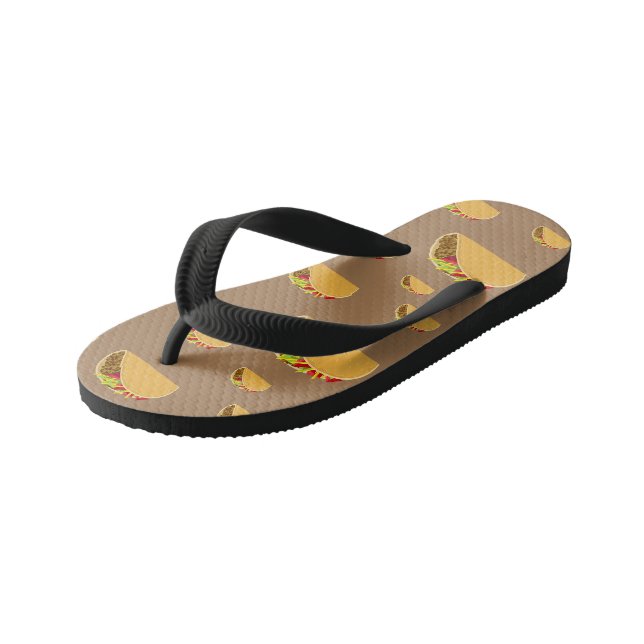 Taco Mardi Design - Les tongs pour enfants (Incliné)