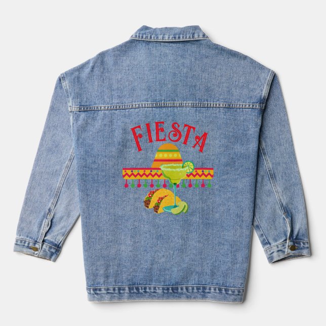 Taco & Margarita Fiesta Jeansjacke (Rückseite)