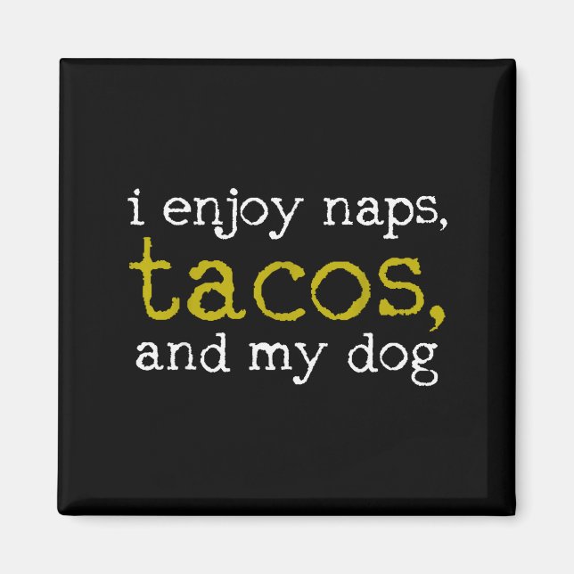 Taco Mexican Foodie Gift Taco Funny  Magnet (Vorne)