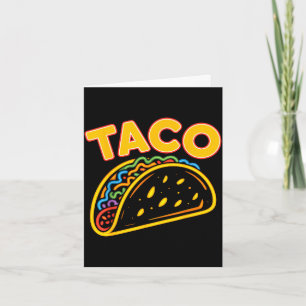 Taco mexikanisches Essen  Karte