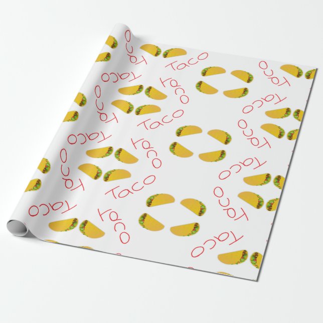 Taco-Muster Geschenkpapier (Ungerollt)