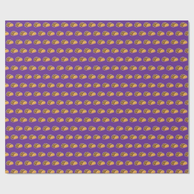 Taco-Muster Geschenkpapier (Flach)