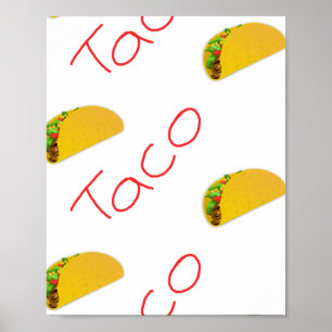 Taco-Muster Poster