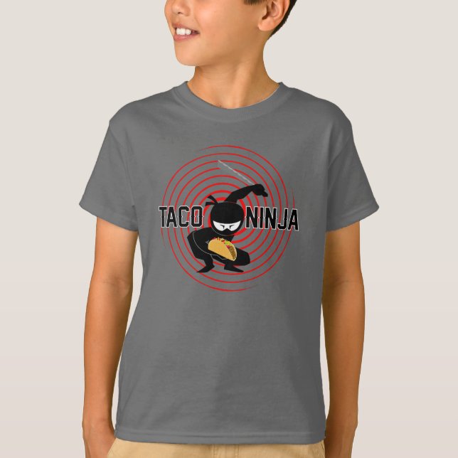 Taco Ninja Design - Kids' Basic T - Shirt (Vorderseite)