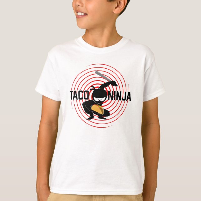 Taco Ninja Design - Kids' Basic T - Shirt (Vorderseite)