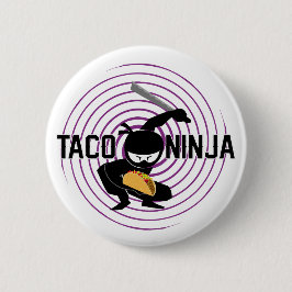 Taco Ninja Design - Round Button