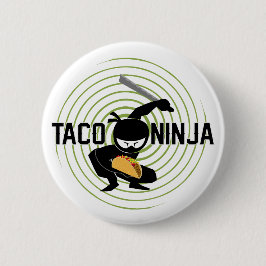 Taco Ninja Design - Round Button