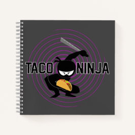 Taco Ninja Design - Spiral-Notebook Notizbuch