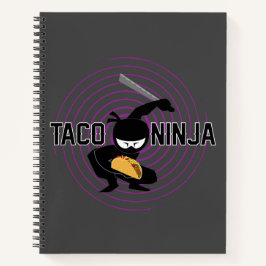 Taco Ninja Design - Spiral-Notebook Notizbuch