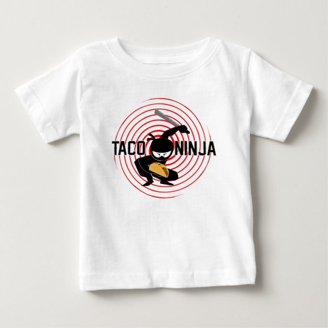 Taco Ninja Design - T-shirt Baby Fine Jersey (Devant)
