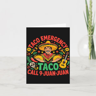 Taco-Notruf 9 Juan Juan Cinco de Mayo Karte