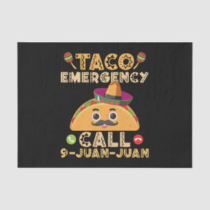 Taco-Notruf Lustiger Cinco de Mayo Mexikaner Seidenpapier