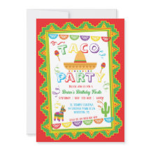 TACO PARTY Fiesta Einladung