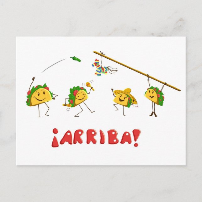 Taco-Party Postkarte (Vorderseite)