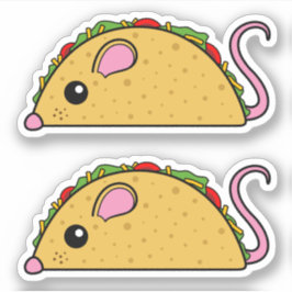 Taco Rat Vinyl Stickers Aufkleber