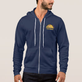 Taco Rat Zip Hoodie (Gelber Text)