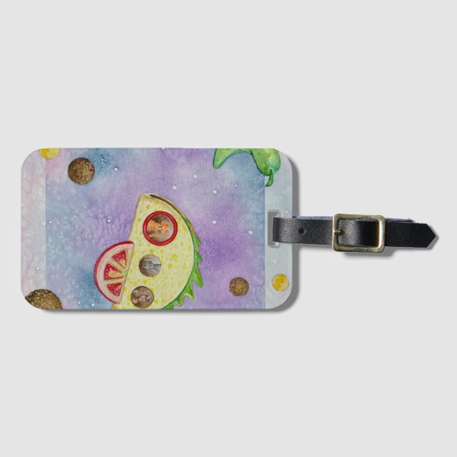 Taco Rocket Luggage Tag Gepäckanhänger (Vorderseite (Horizontal))