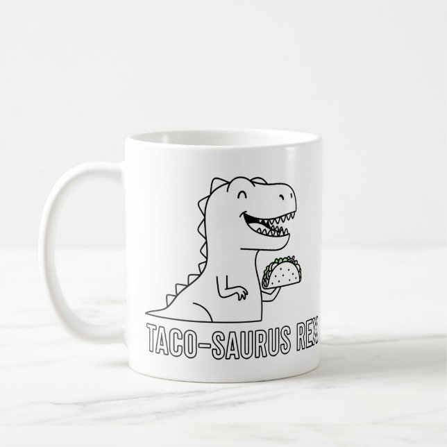 Taco-Saurus Rex Kaffeetasse (Links)