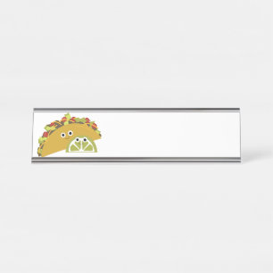 Taco Schreibtischnamensplakette