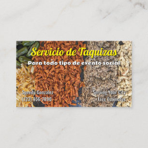 Taco-Service-Geschäftskarten Visitenkarte