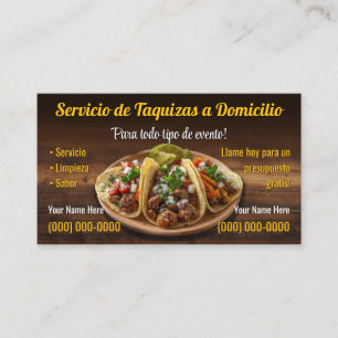 Taco-Service-Geschäftskarten Visitenkarte