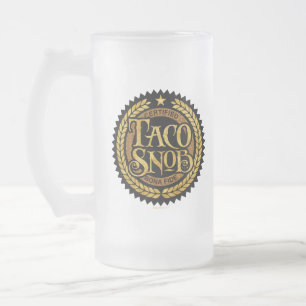 Taco Snob - lustiger Taco-Liebhaber Mattglas Bierglas