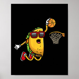 Taco spielendes Skelett mexikanischer Cinco De May Poster