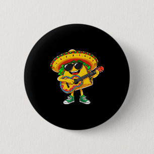 Taco spielt die Gitarre cinco de mayo lustiger mex Button