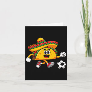 Taco spielt Fußball mexikanischer cinco de mayo So Karte