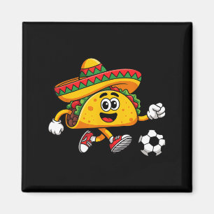 Taco spielt Fußball mexikanischer cinco de mayo So Magnet