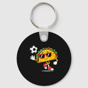 Taco spielt Fußball mexikanischer cinco de mayo So Schlüsselanhänger
