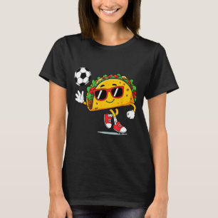 Taco spielt Fußball mexikanischer cinco de mayo So T-Shirt