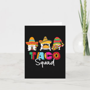 Taco Squad Cinco De Mayo Funny Niedlich mexikanisc Karte
